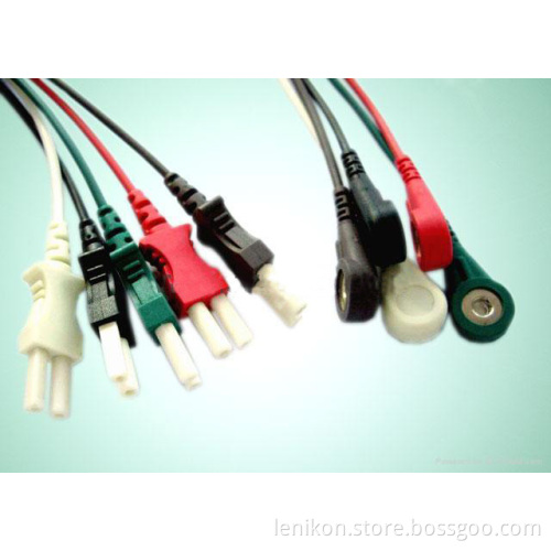 Spacelabs one piece 5 lead ecg cable with leadwires